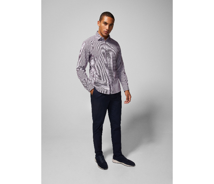 Springfield 150492468 XS Shirts for Men - Wine - Zoom Image 3