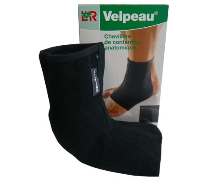 Lohmann and Rauscher 2177022500 Size 1 Velpeau Anatomical Ankle Sleeve - Black - Zoom Image