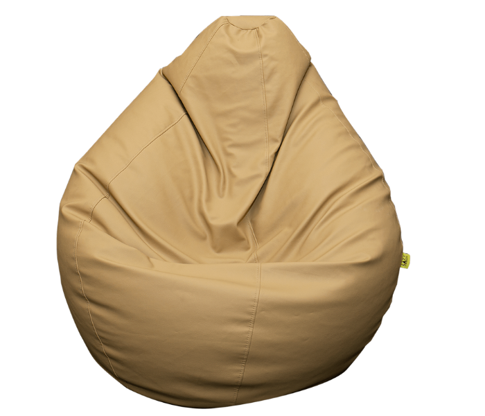 Lazy Panda EBIEAXXXL XXXL Eco Leather Bean Bag - Beige - Zoom Image