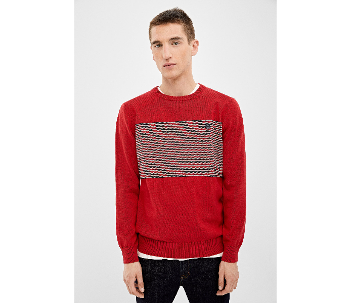 Springfield 140678761 XXL Knitted Jumper for Men - Red - Zoom Image 3