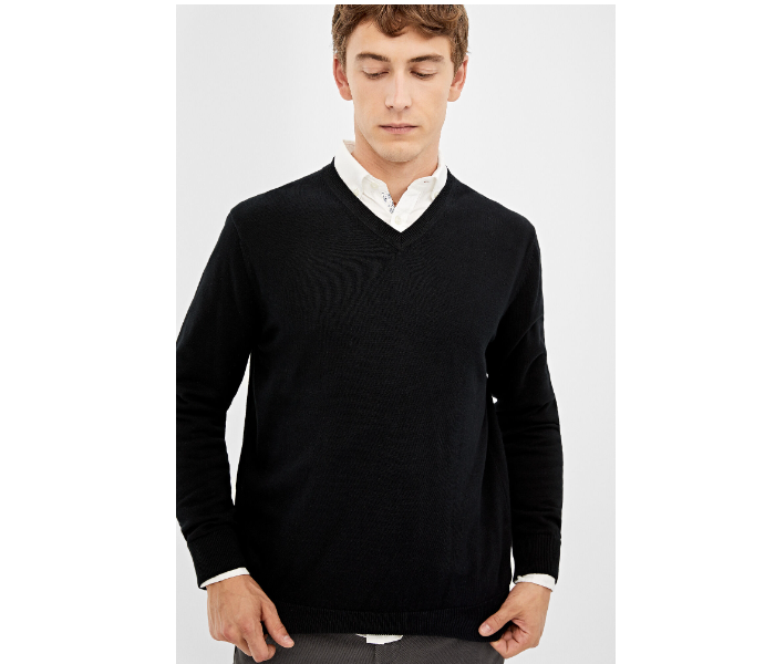 Springfield 140661201 XXL Knitted Jumper for Men - Black - Zoom Image 3