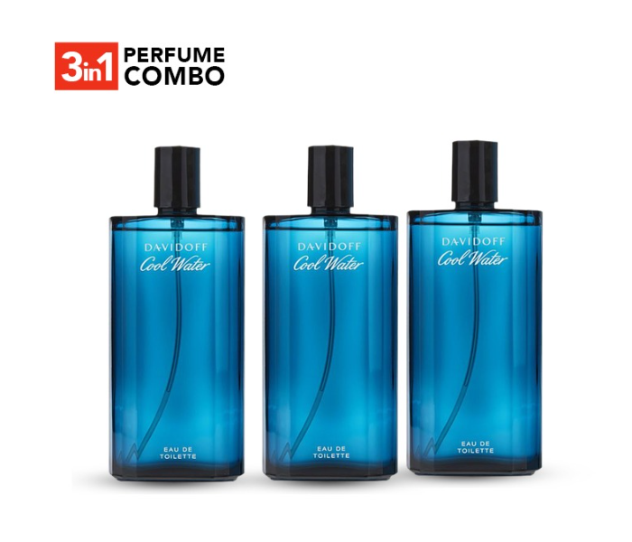 Davidoff Pack of 3 75ml Cool Water Eau De Toilette For Men - Zoom Image 3