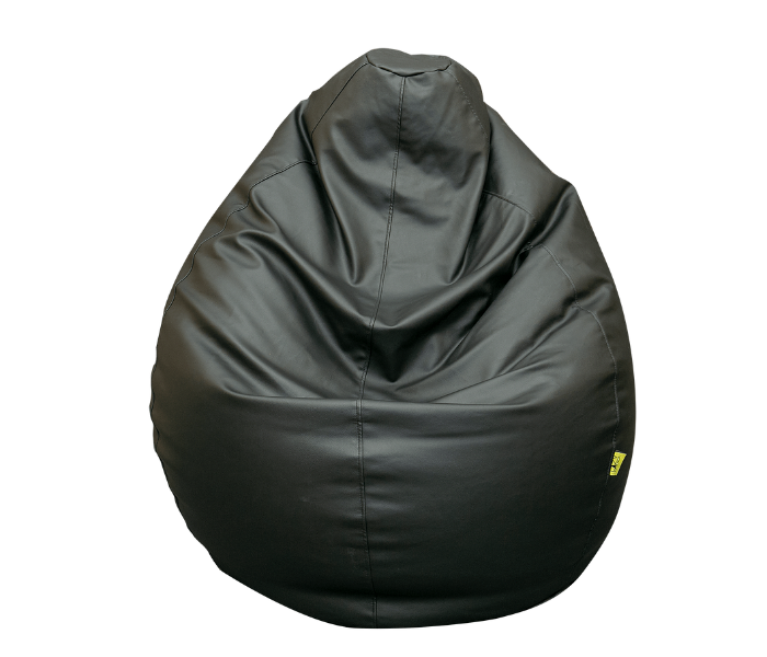 Lazy Panda EBLAAXXXL XXXL Eco Leather Bean Bag - Black - Zoom Image