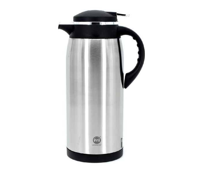 Microdigit MR216VF 1.6 Litre Elegant Powerful Stainless Steel Vacuum Flask - Silver - Zoom Image 1