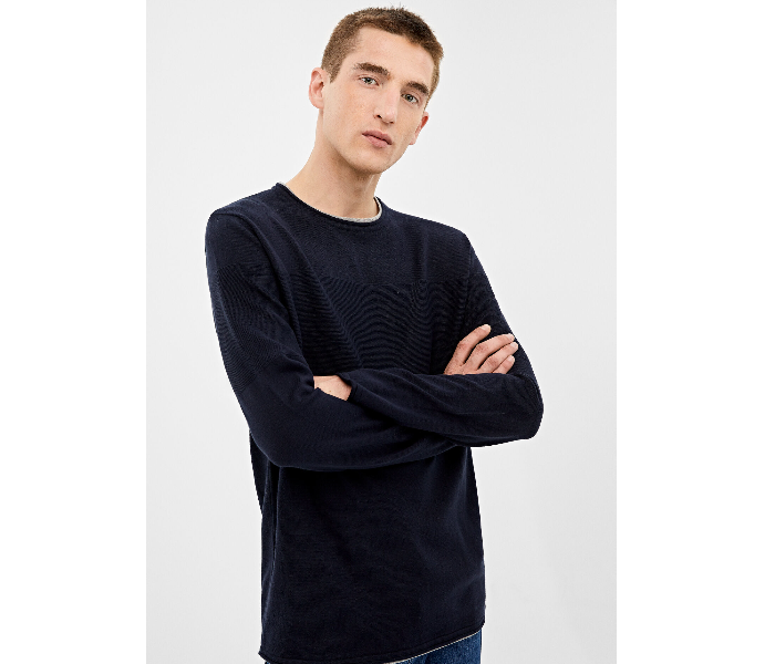 Springfield 140676011 XXL Knitted Jumper for Men - Dark Blue - Zoom Image 3