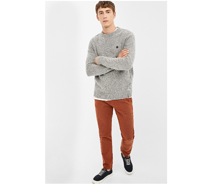 Springfield 140659044 Small Knitted Jumper for Men - Dark Grey - Zoom Image 1