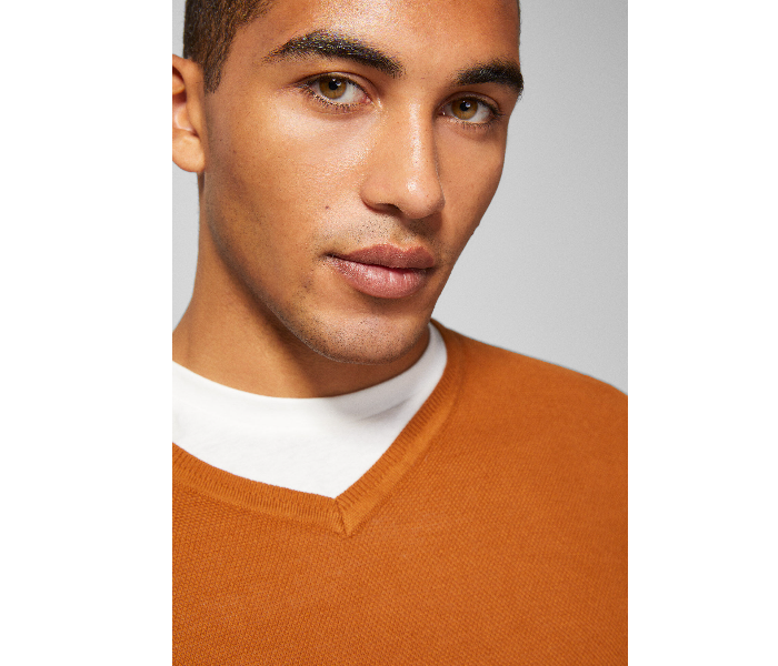 Springfield 140441567 Medium Knitted Jumper for Men - Orange - Zoom Image 3