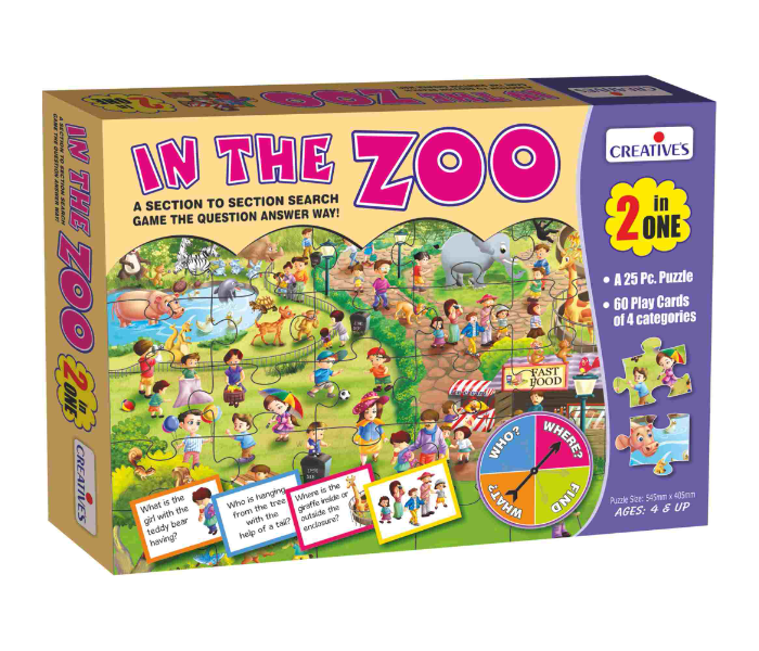 JMsouq Creative Educational CE01020 In the Zoo Educational Game for Kids - Zoom Image 1