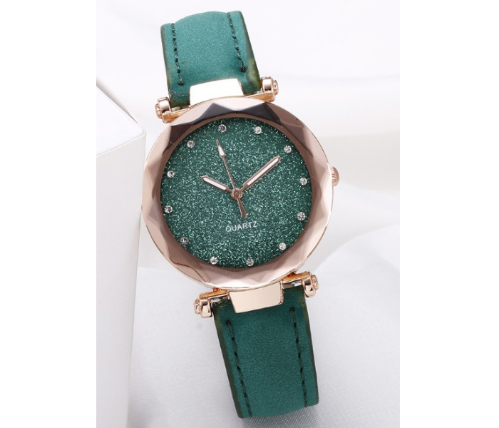 Starry Sky Luxury Wrist Strap Watch For Women - Green - Zoom Image