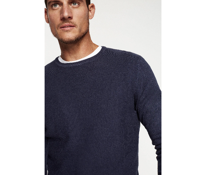 Springfield 141390213 XL Cotton Knitwear for Men - Medium Blue - Zoom Image 4