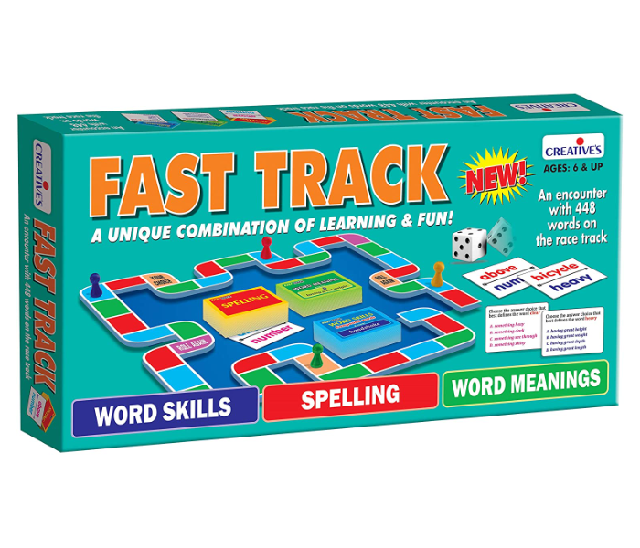 JMsouq Creative Educational CE00235 Fast Track Board Game for Kids - Zoom Image