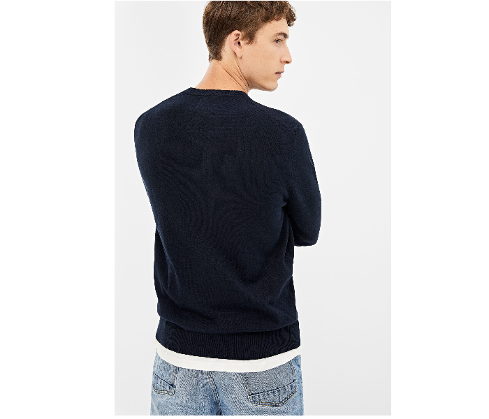 Springfield 140661211 XXL Knitted Jumper for Men - Dark Blue - Zoom Image 2