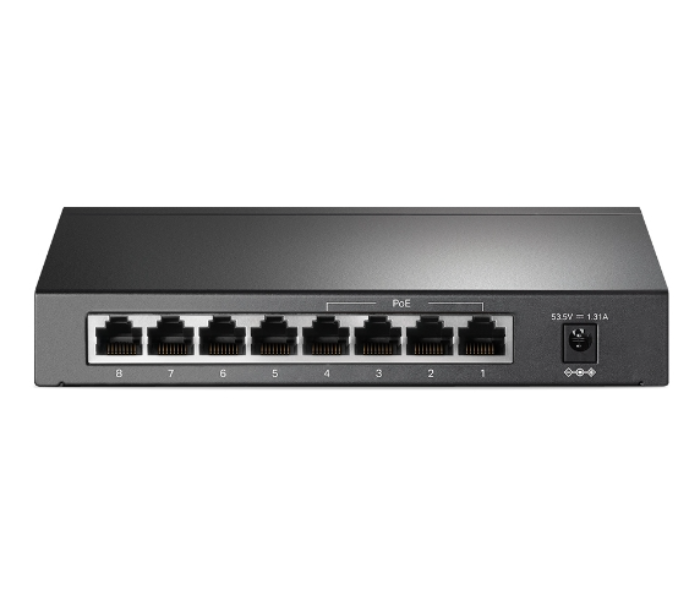 TP-Link 8-Port Gigabit Desktop Switch with 4-Port PoE Plus TL-SG1008P - Black - Zoom Image 2