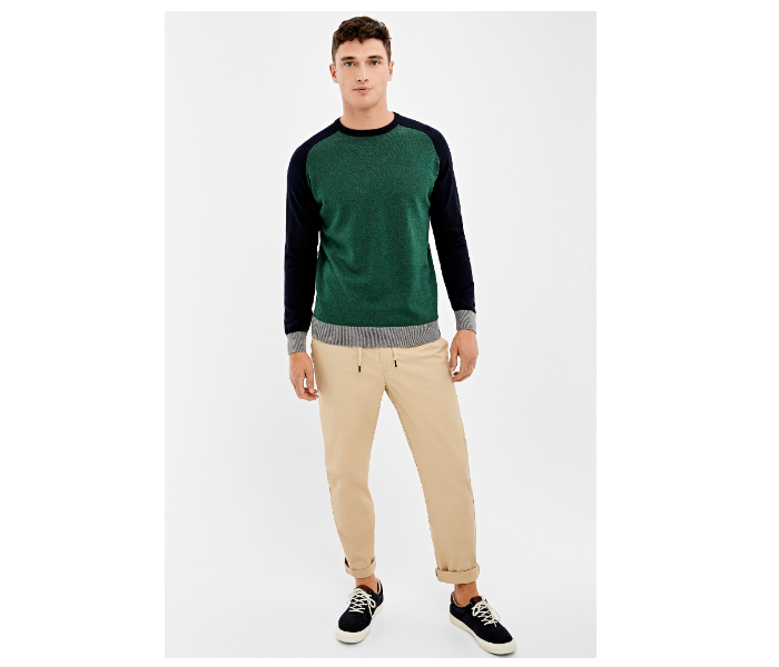 Springfield 140672811 XXL Knitted Jumper for Men - Green - Zoom Image 1