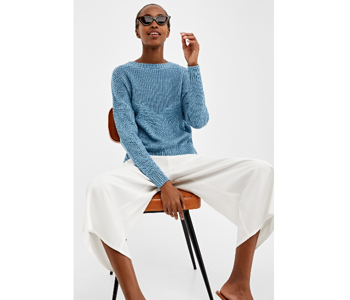 Springfield 133690871 Large Long Sleeve Knitwear for Women - Blue - Zoom Image 1