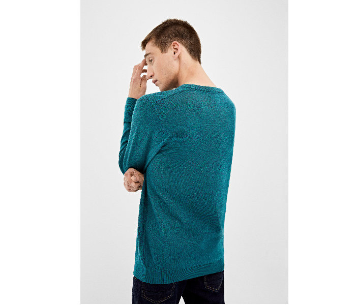 Springfield 140677989 XXL Knitted Jumper for Men - Turquoise - Zoom Image 3