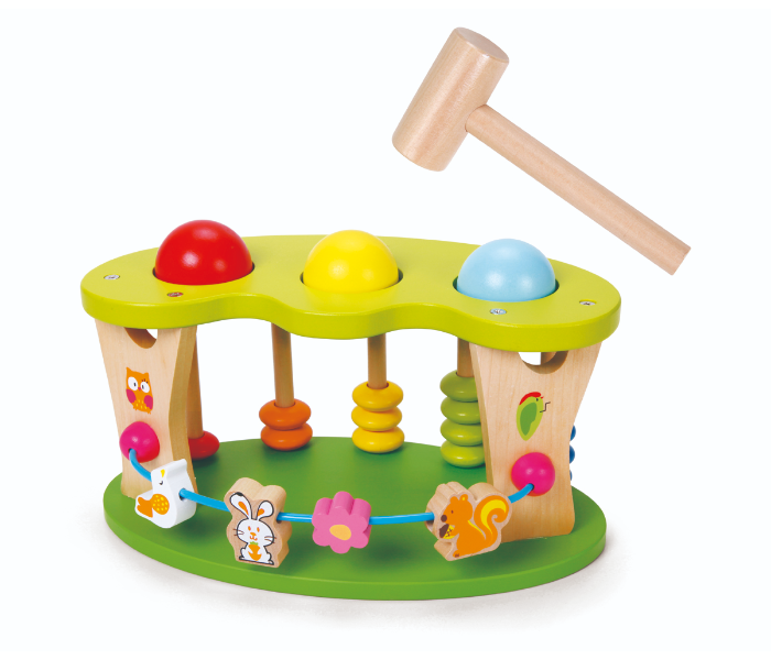 Classic World 2795 Wooden Multi-activity Punch Ball Toy for Kids - Zoom Image 1