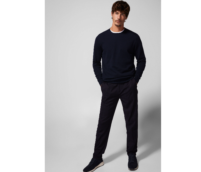 Springfield 140453911 Large Knitted Jumper for Men - Dark Blue - Zoom Image 1