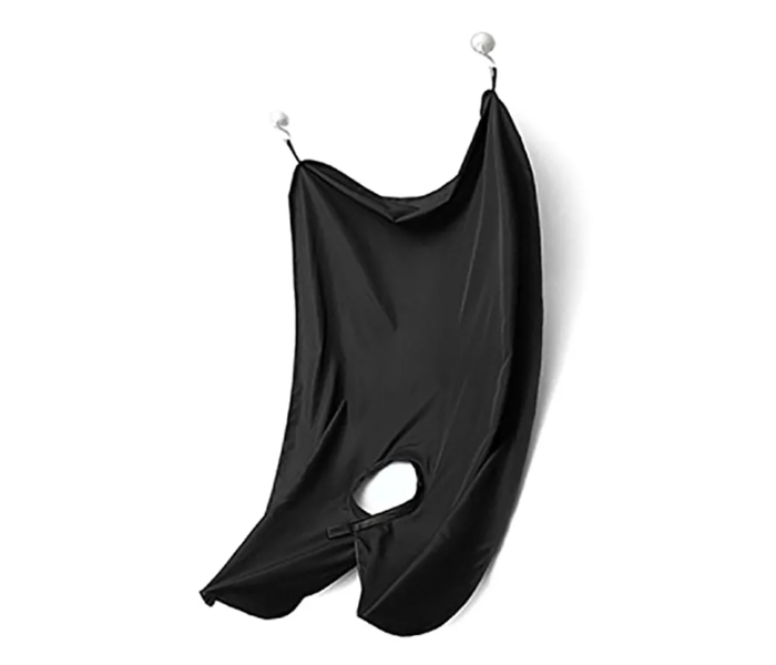 Hair cutting and Shaving Apron Cape - Black - Zoom Image 1