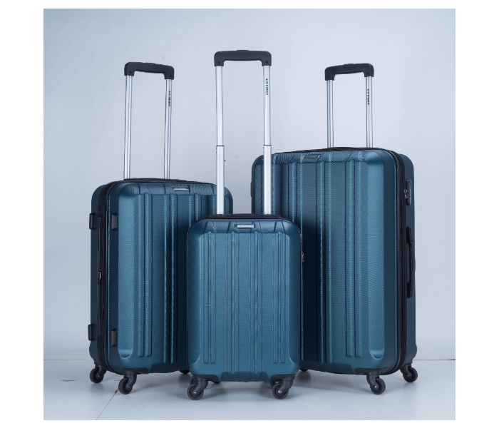 Star Gold SG-T82B Set of 3 High Quality ABS Trolley Bags - Blue - Zoom Image