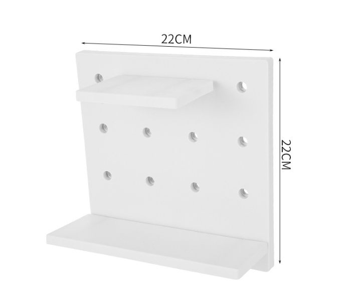 JA-FN Set of 6 Pieces Wall Mounted Plastic Hole Board Storage Kitchen Shelf Rack - Zoom Image 2