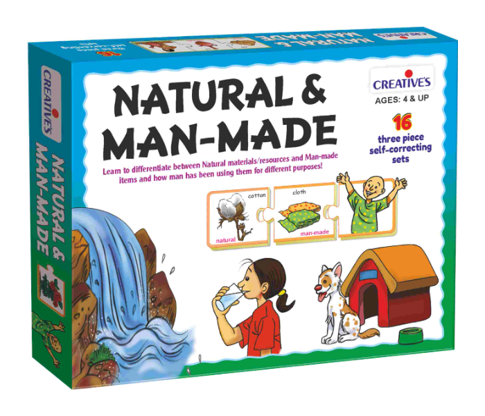 JMsouq Creative Educational CE00246 Natural and Man-made Educational Game for Kids - Zoom Image 1