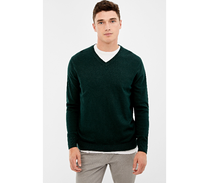 Springfield 140661220 XL Knitted Jumper for Men - Black - Zoom Image 2