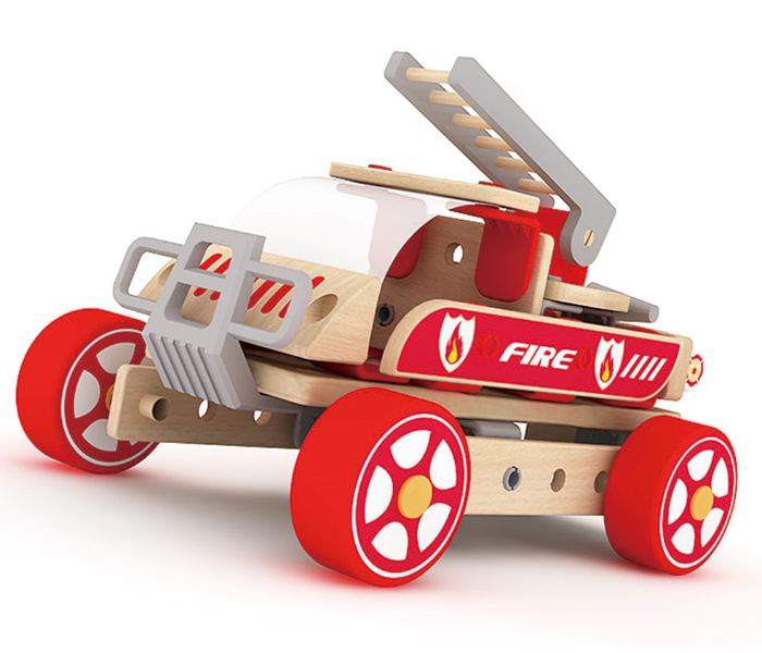 Classic World 3807 Wooden Fire Engine kit Toy for Kids - Zoom Image 1