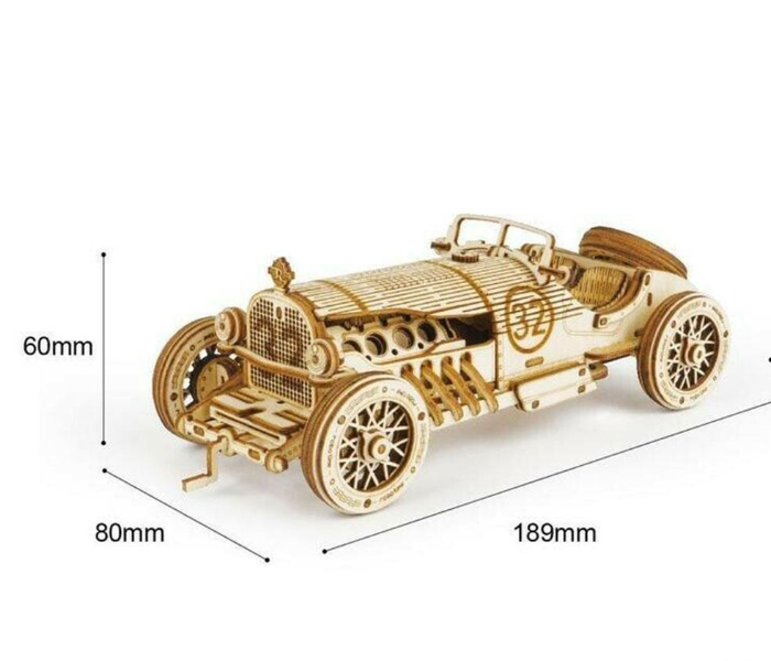 Locomotive Machinery Gear Wooden Model Kit 3D Wooden Puzzle CAR -Wood  - Zoom Image 2