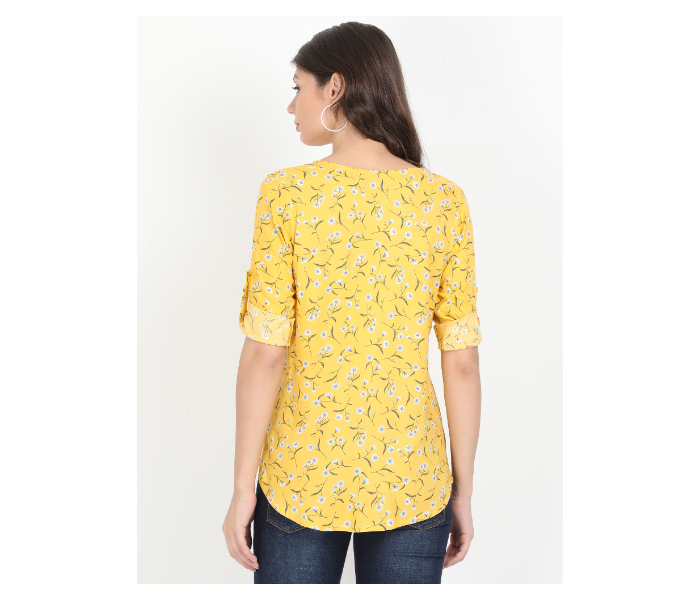 Kaia SK01ST0005LYL005 Medium Casual Top for Women - Yellow - Zoom Image 3