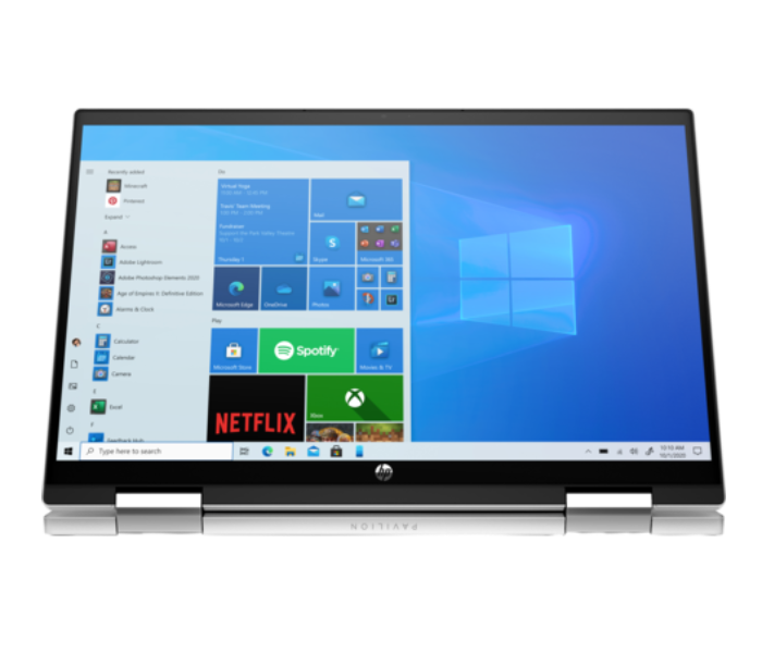 HP Pavilion x360 Convertible 3A2S7EA 14 Inch FHD Touch-Flip  Intel Core i5-1135G7 8 GB RAM 512 GB SSD Intel Iris Xe Graphics Windows 10 - Natural Silver - Zoom Image 2