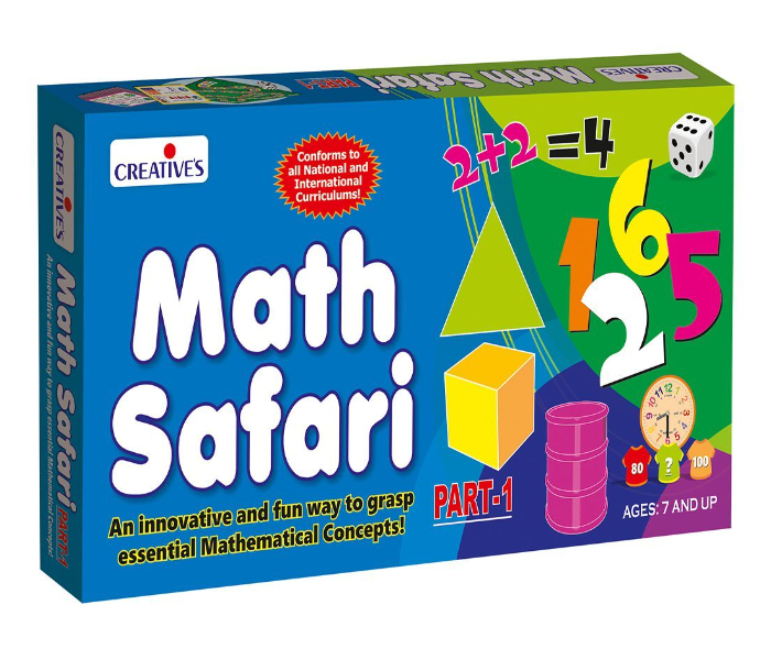 JMsouq Creative Educational CE00229 Math Safari-Part 1 Educational Game for Kids - Zoom Image 1