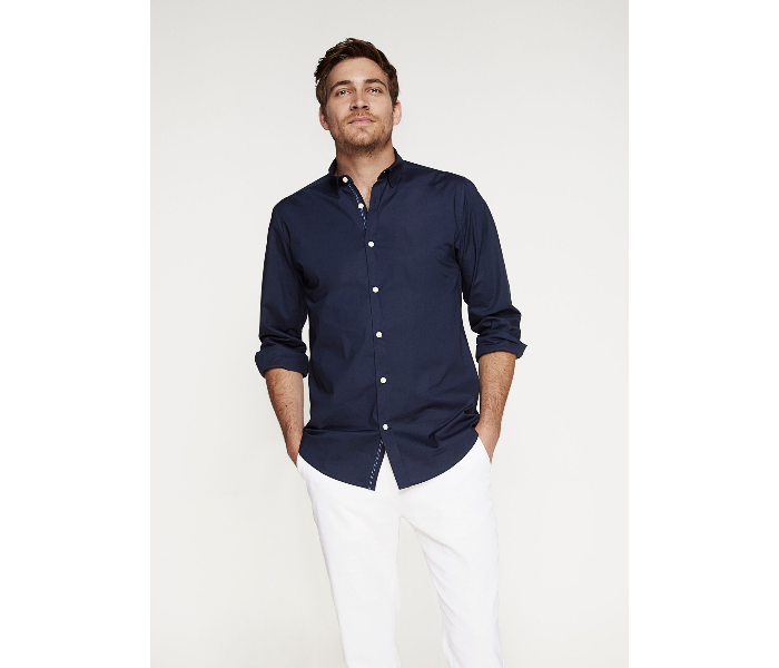 Springfield 150341310 XS Shirts For Men - Navy - Zoom Image 1