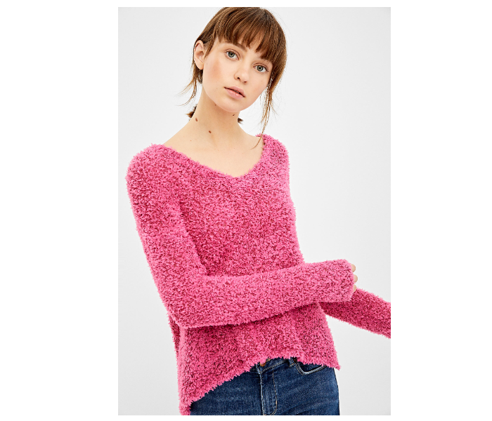 Springfield 133695977 Small Long Sleeve Knitwear for Women - Purple - Zoom Image 4