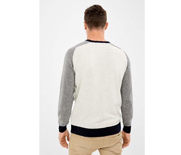 Springfield 140672841 Large Knitted Jumper for Men - White - Zoom Image 2