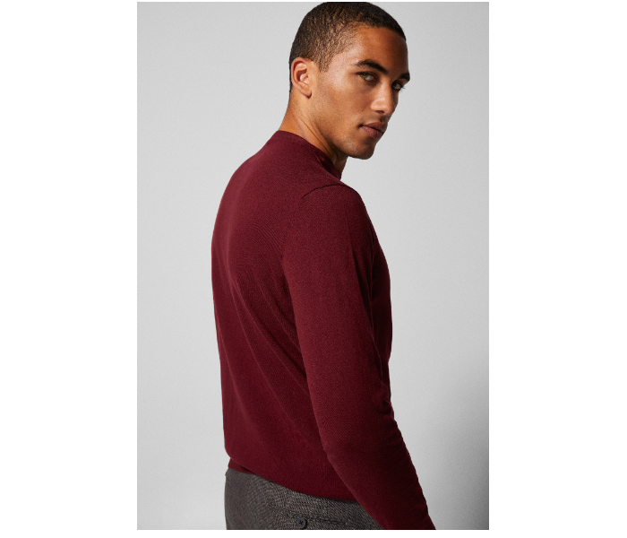 Springfield 140453968 XXL Knitted Jumper for Men - Maroon - Zoom Image 2