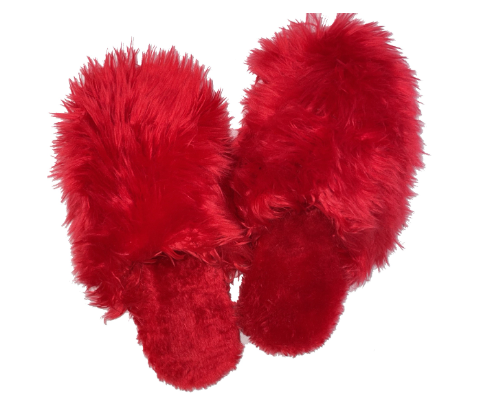 Casual LFC112 US 10 Daily Wear Soft Flat Home Slippers for Women - Red - Zoom Image