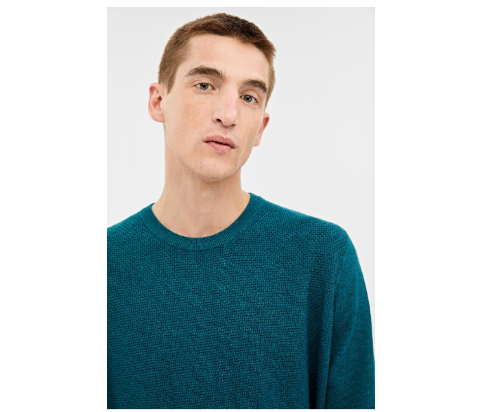 Springfield 140677989 Medium Knitted Jumper for Men - Turquoise - Zoom Image 4