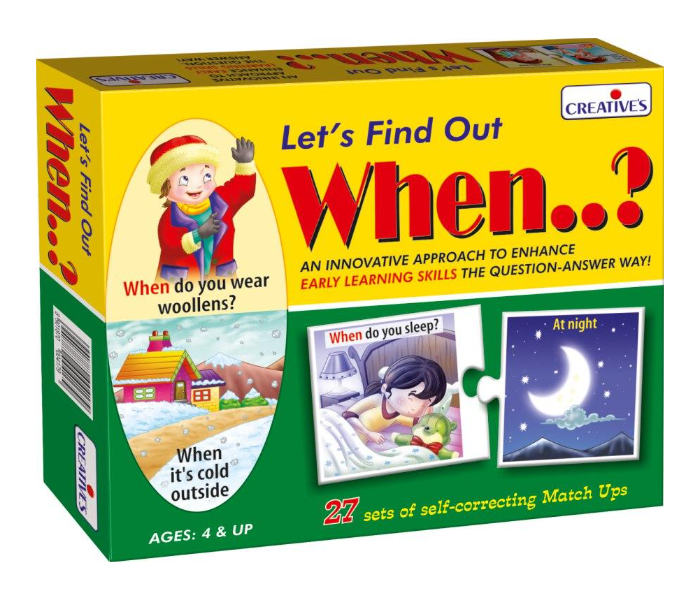 JMsouq Creative Educational CE01014 Lets Find out When Educational Game for Kids - Zoom Image