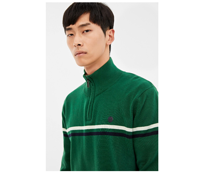 Springfield 140674424 Large Knitted Jumper for Men - Green - Zoom Image 4