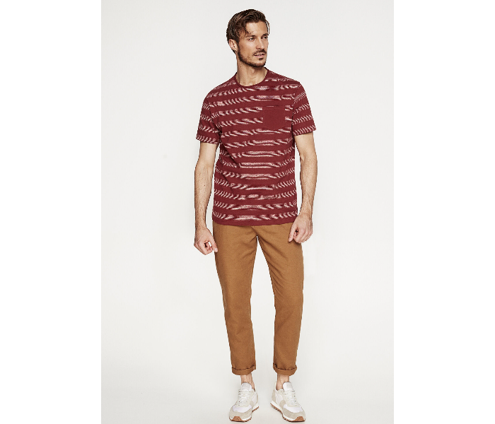 Springfield 026345169 XS Short Sleeve T-Shirt for Men - Maroon - Zoom Image 1