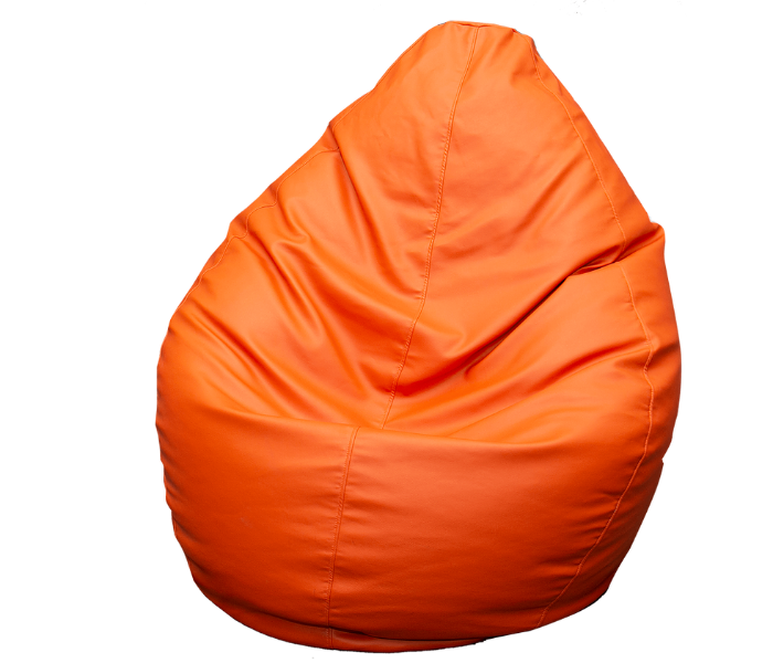 Lazy Panda EORAXL XL Eco Leather Bean Bag - Orange - Zoom Image