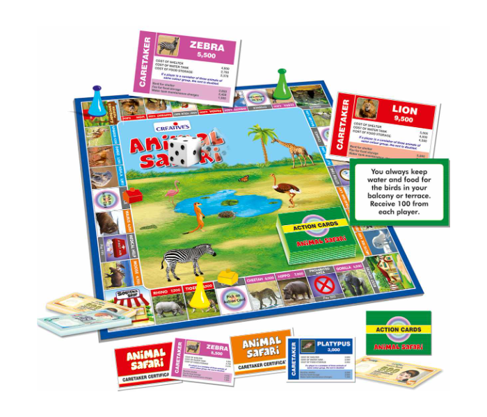  JMsouq Creative Educational CE00231 Animal Safari Board Game for Kids - Zoom Image 2