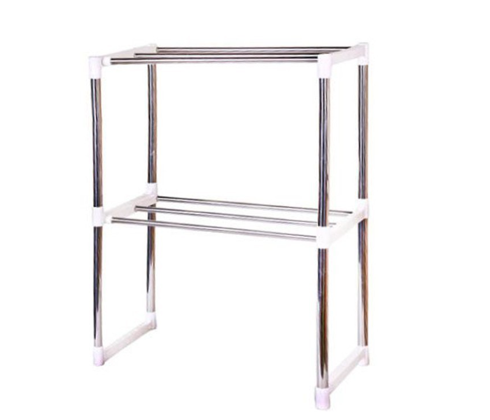 Portable Telescopic Stainless Steel Framework Oven Stand - Silver - Zoom Image 3