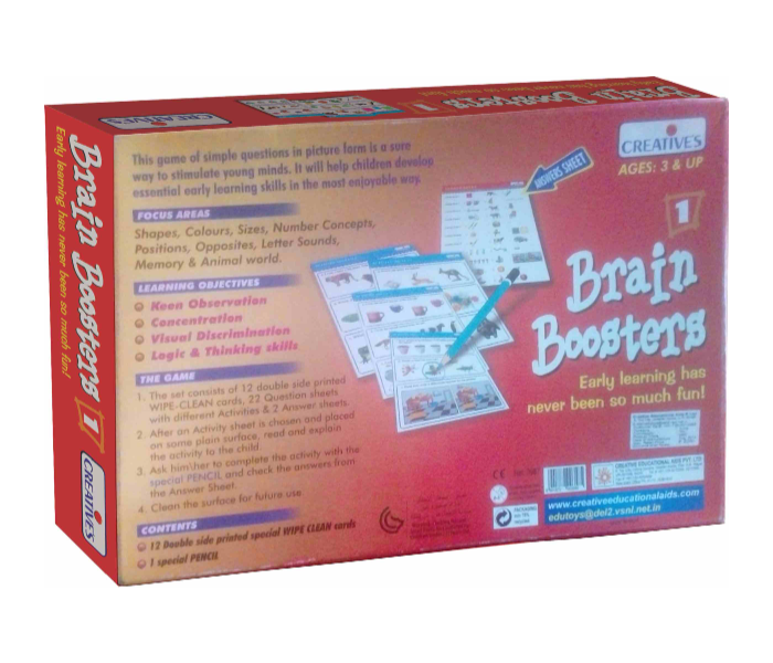 JMsouq Creative Educational CE00987 Brain Boosters 1 Educational Game for Kids - Zoom Image 3