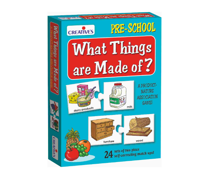 JMsouq Creative Educational CE00683 What Things are Made of Educational Game for Kids - Zoom Image 1