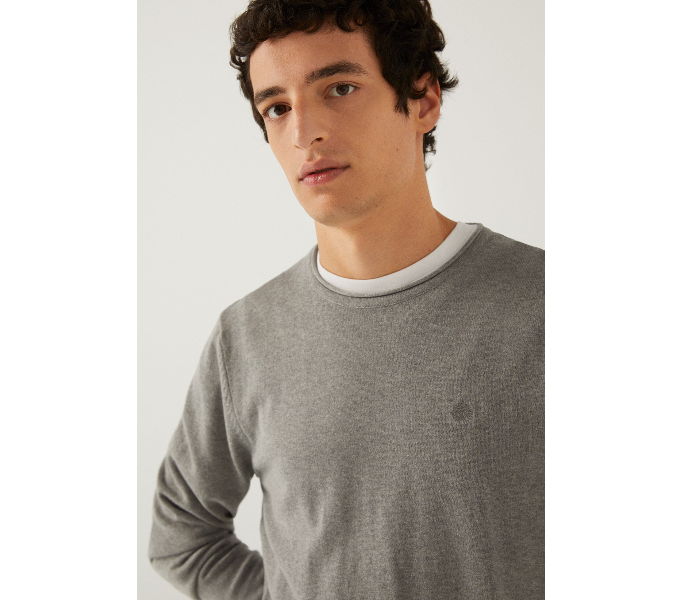 Springfield 140938746 Small Knitwear for Men - Grey - Zoom Image 3