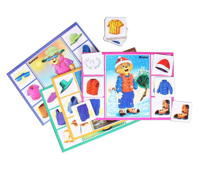 JMsouq Creative Educational CE01026 Seasons Dress Ups Educational Game for Kids - Zoom Image 2