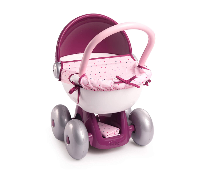 Smoby 7600220348 Baby Nurse Pram - Pink - Zoom Image 1