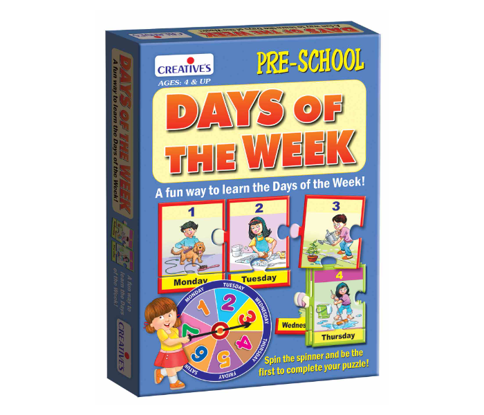 JMsouq Creative Educational CE00696 Days of the Week Educational Game for Kids - Zoom Image 1